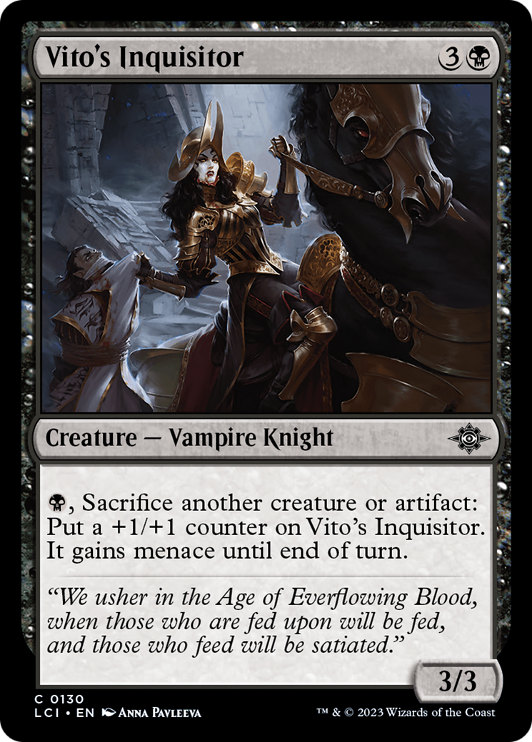 Magic: The Gathering - Vito's Inquisitor Foil - The Lost Caverns of Ixalan