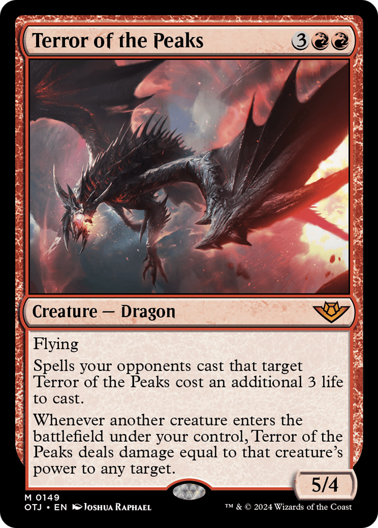 Magic: The Gathering - Terror of the Peaks Foil - Outlaws of Thunder Junction