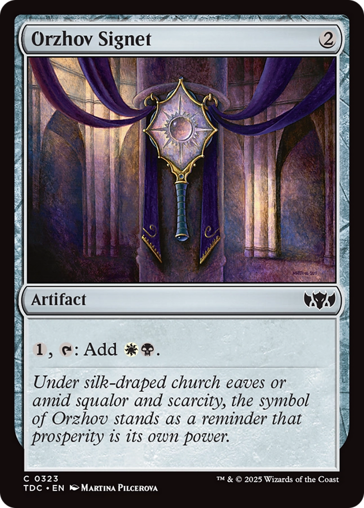 Magic: The Gathering - Orzhov Signet - Tarkir: Dragonstorm Commander