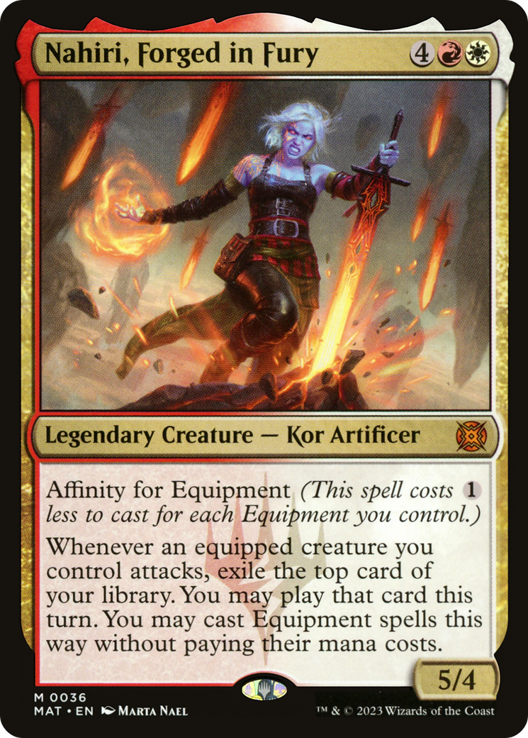 Magic: The Gathering - Nahiri, Forged in Fury Foil - March of the Machine: The Aftermath