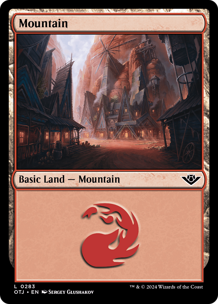 Magic: The Gathering - Mountain #283 Foil - Outlaws of Thunder Junction