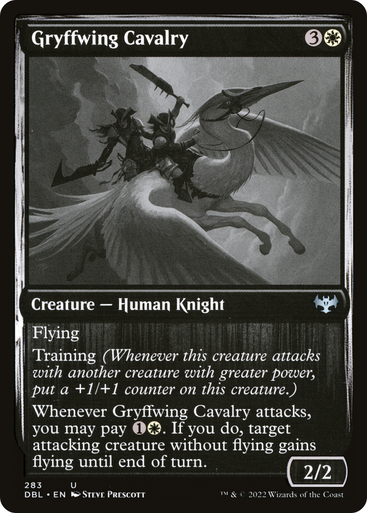 Magic: The Gathering - Gryffwing Cavalry Foil - Innistrad: Double Feature
