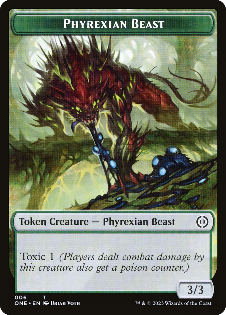 Magic: The Gathering - Phyrexian Beast Token - Phyrexia: All Will Be One Tokens