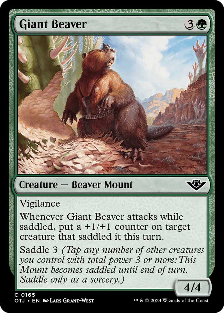 Magic: The Gathering - Giant Beaver Foil - Outlaws of Thunder Junction