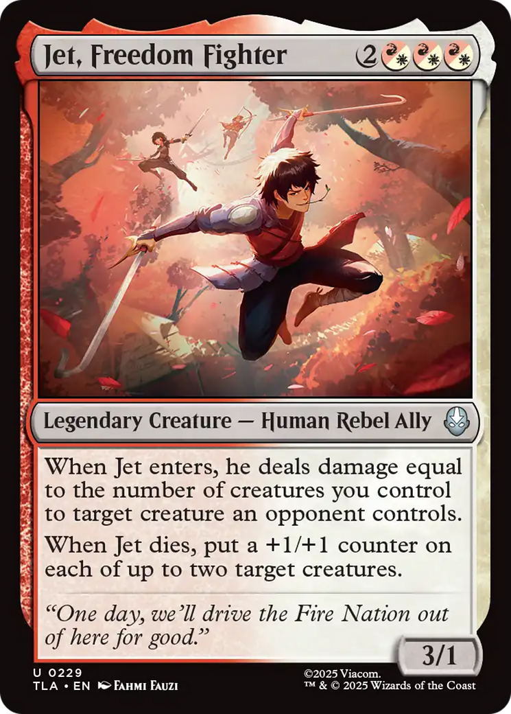 Magic: The Gathering - Jet, Freedom Fighter - Avatar: The Last Airbender