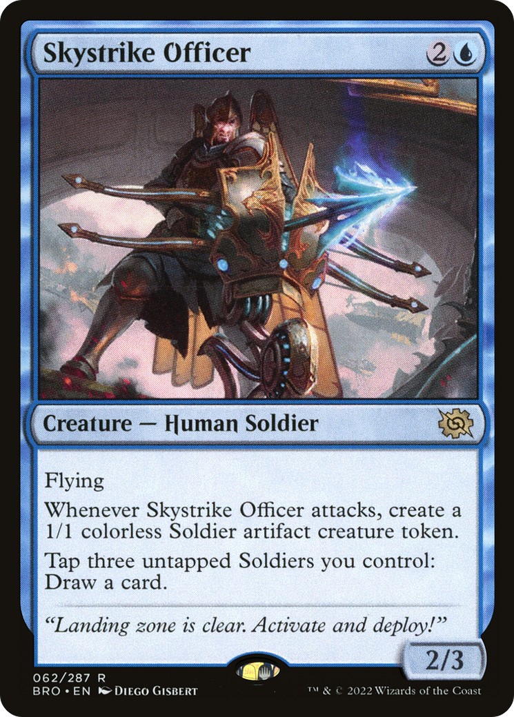 Magic: The Gathering - Skystrike Officer Foil - The Brothers' War