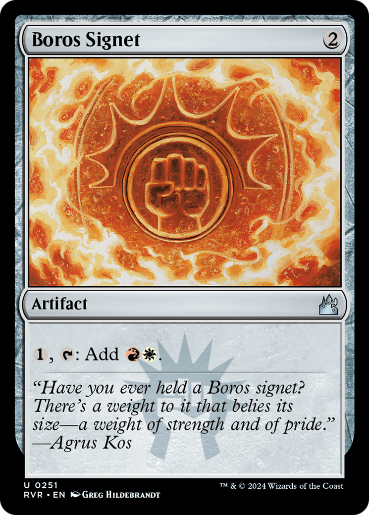 Magic: The Gathering - Boros Signet Foil - Ravnica Remastered