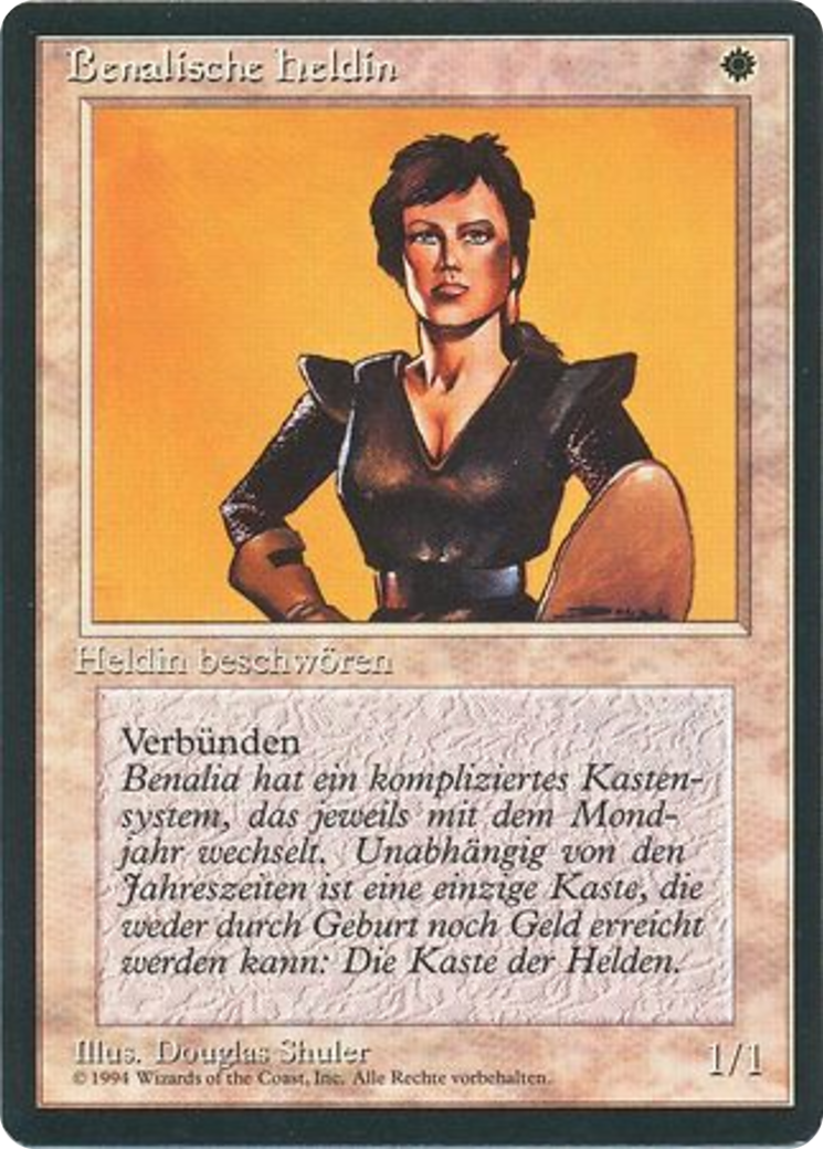 Magic: The Gathering - Benalische Heldin - Foreign Black Border