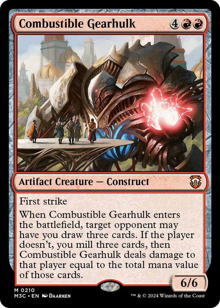 Magic: The Gathering - Combustible Gearhulk - Modern Horizons 3 Commander