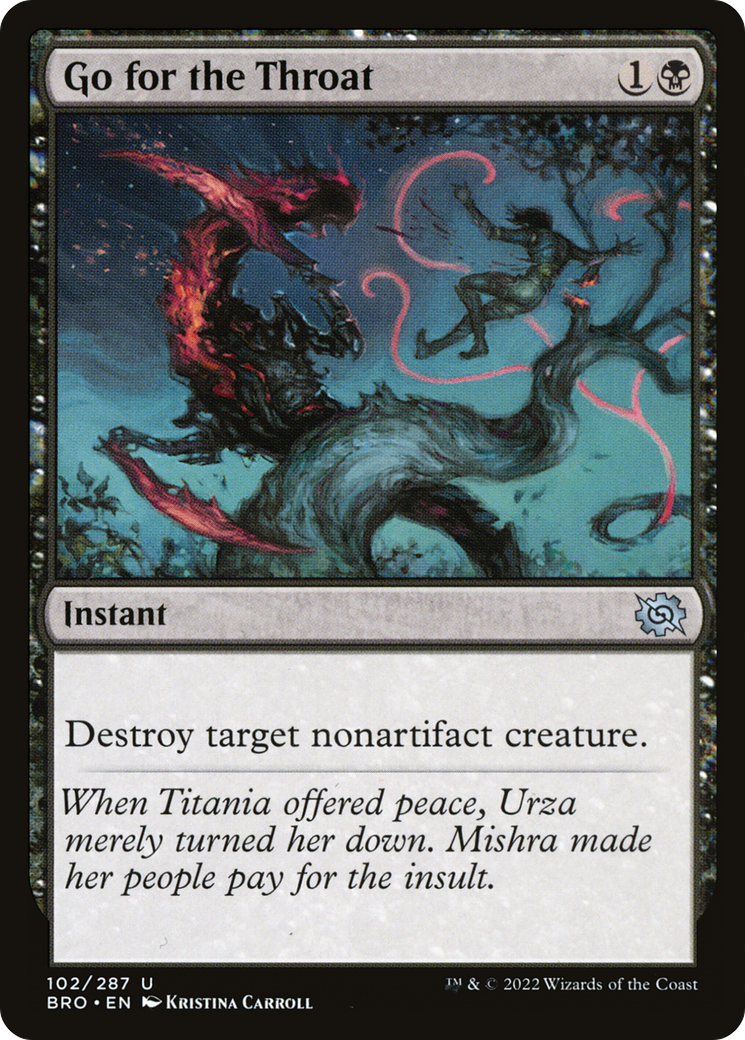 Magic: The Gathering - Go for the Throat Foil - The Brothers' War