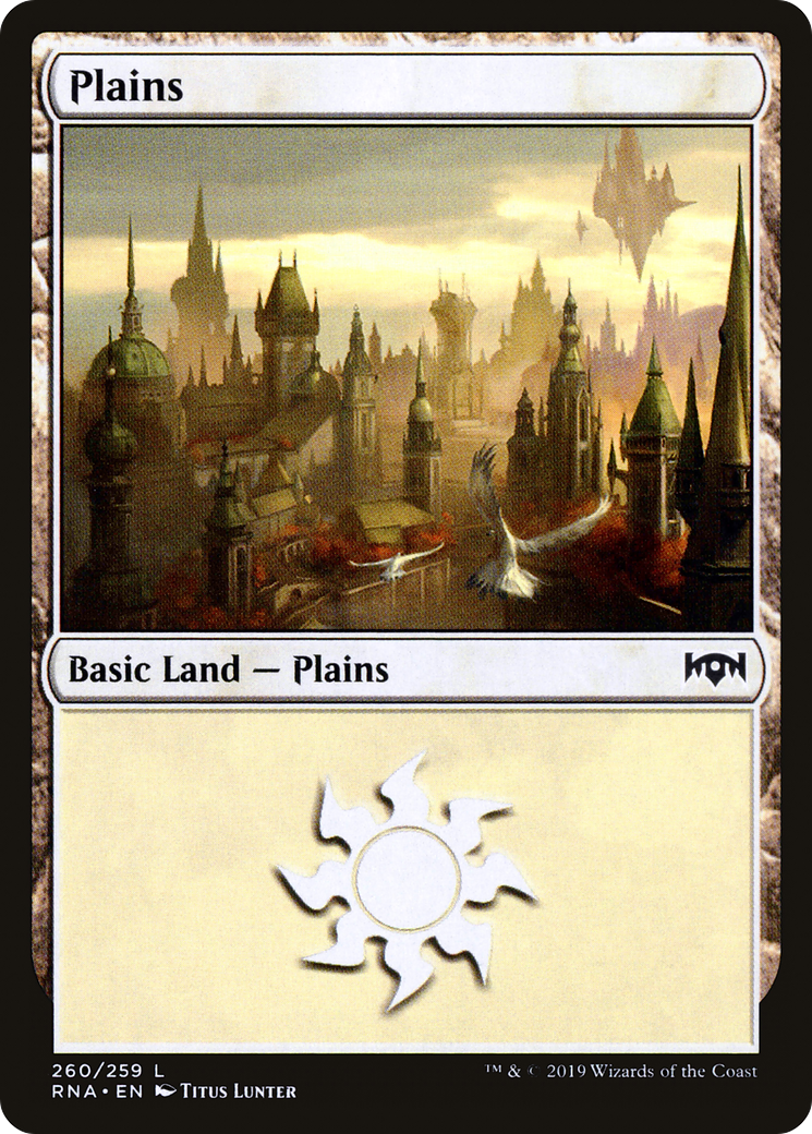 Magic: The Gathering - Plains #260 Foil - Ravnica Allegiance