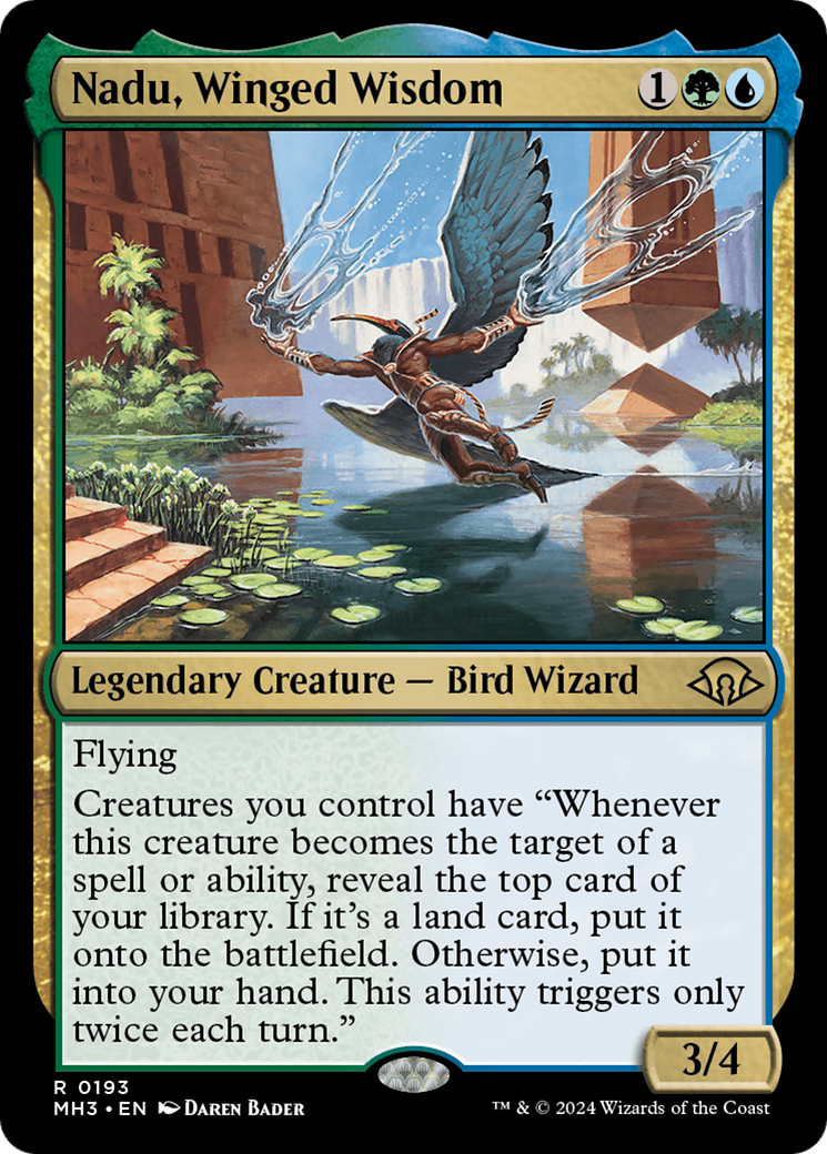 Magic: The Gathering - Nadu, Winged Wisdom Foil - Modern Horizons 3