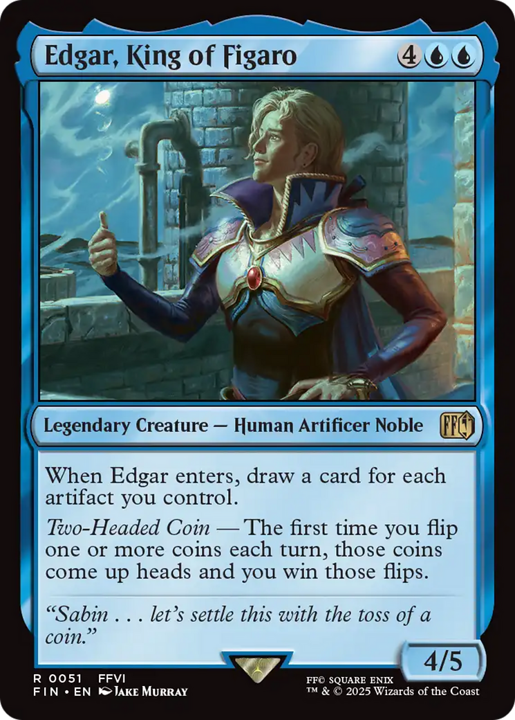 Magic: The Gathering - Edgar, King of Figaro Foil - Final Fantasy