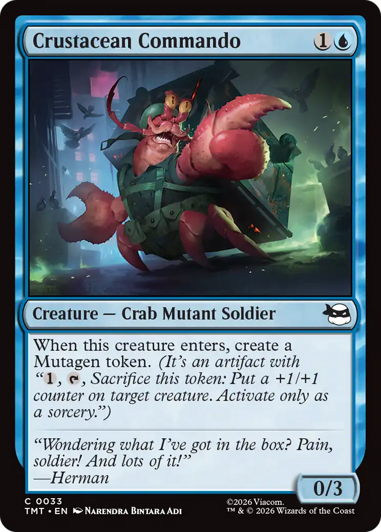 Magic: The Gathering - Crustacean Commando Foil - Teenage Mutant Ninja Turtles