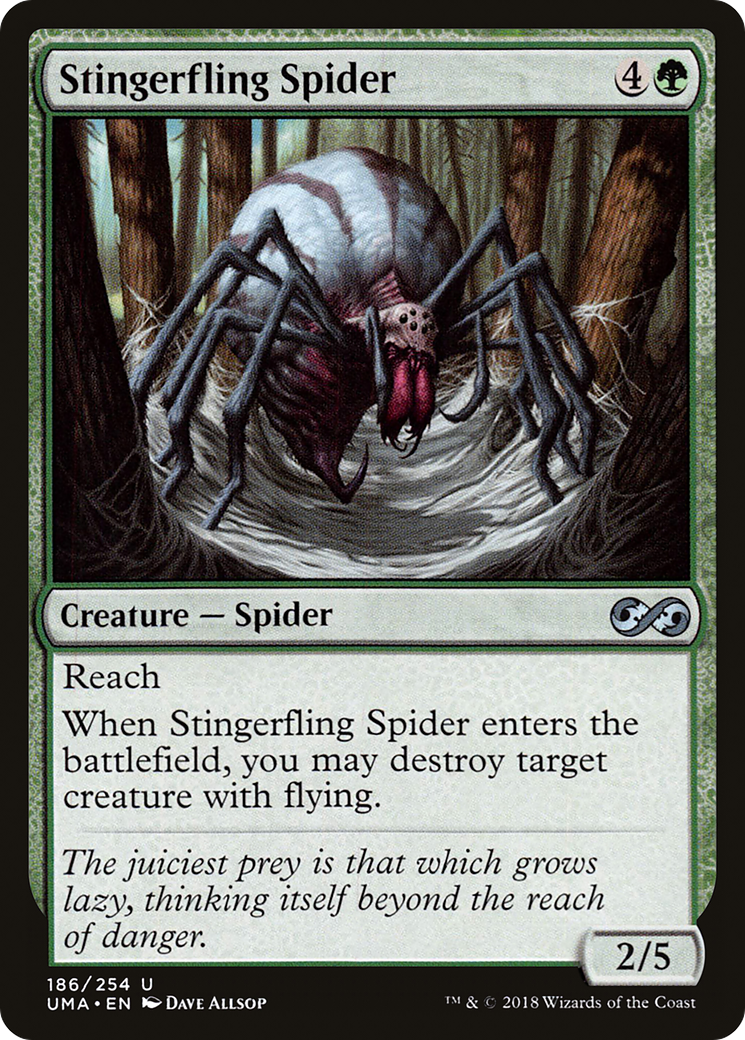Magic: The Gathering - Stingerfling Spider Foil - Ultimate Masters
