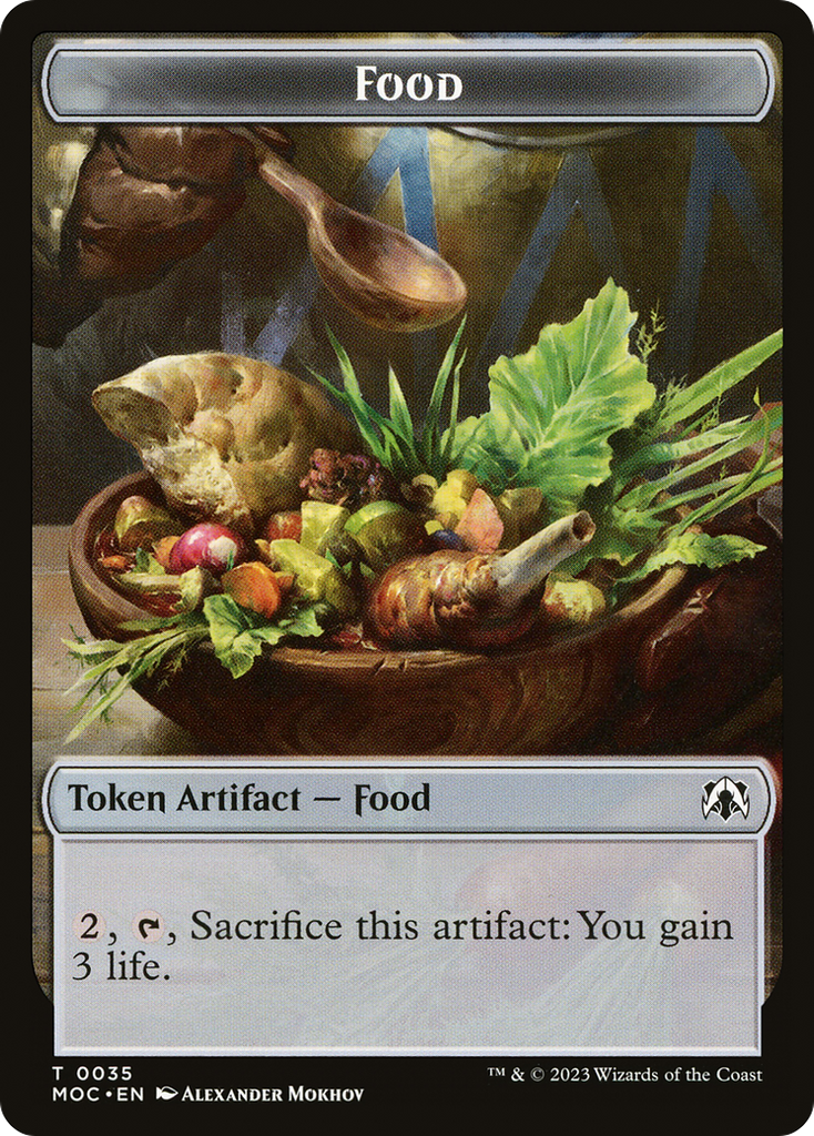 Magic: The Gathering - Food Token - March of the Machine Commander Tokens