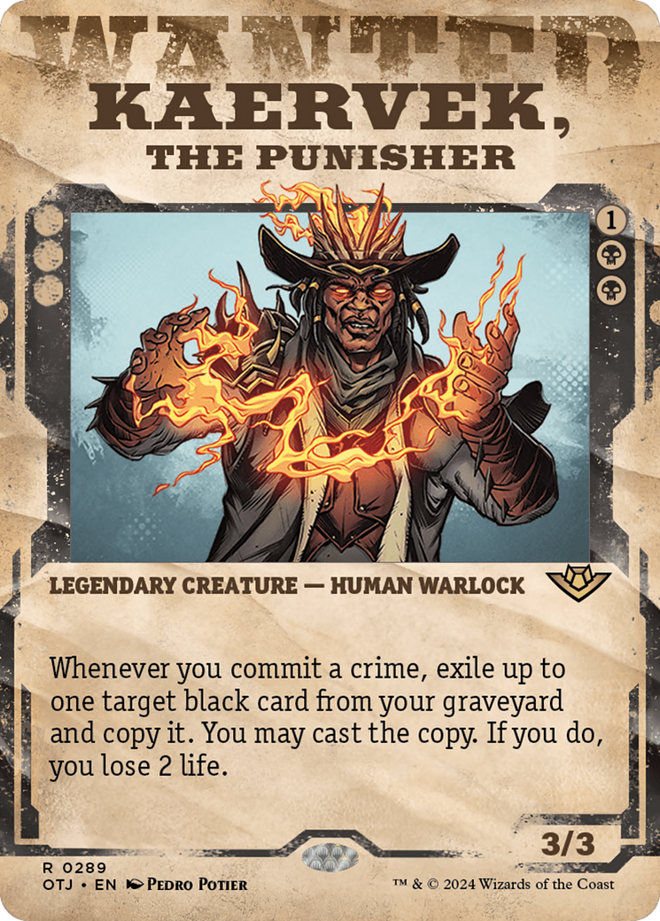 Magic: The Gathering - Kaervek, the Punisher Foil - Outlaws of Thunder Junction