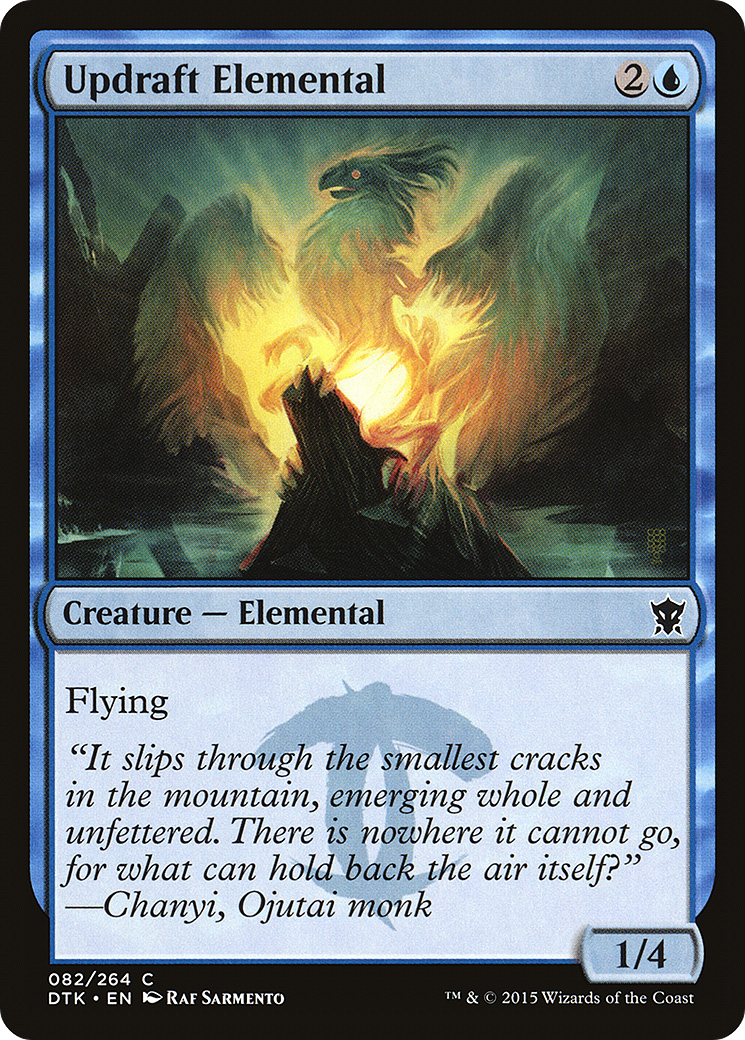 Magic: The Gathering - Updraft Elemental Foil - Dragons of Tarkir