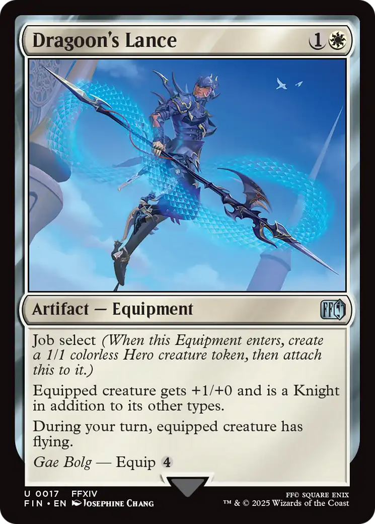 Magic: The Gathering - Dragoon's Lance Foil - Final Fantasy
