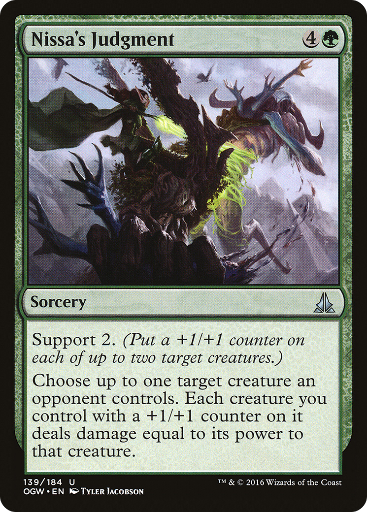 Magic: The Gathering - Nissa's Judgment Foil - Oath of the Gatewatch