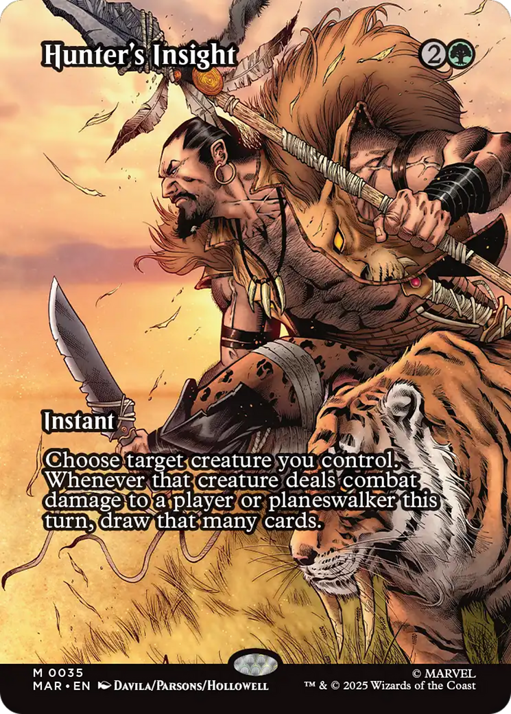 Magic: The Gathering - Hunter's Insight Foil - Marvel Universe