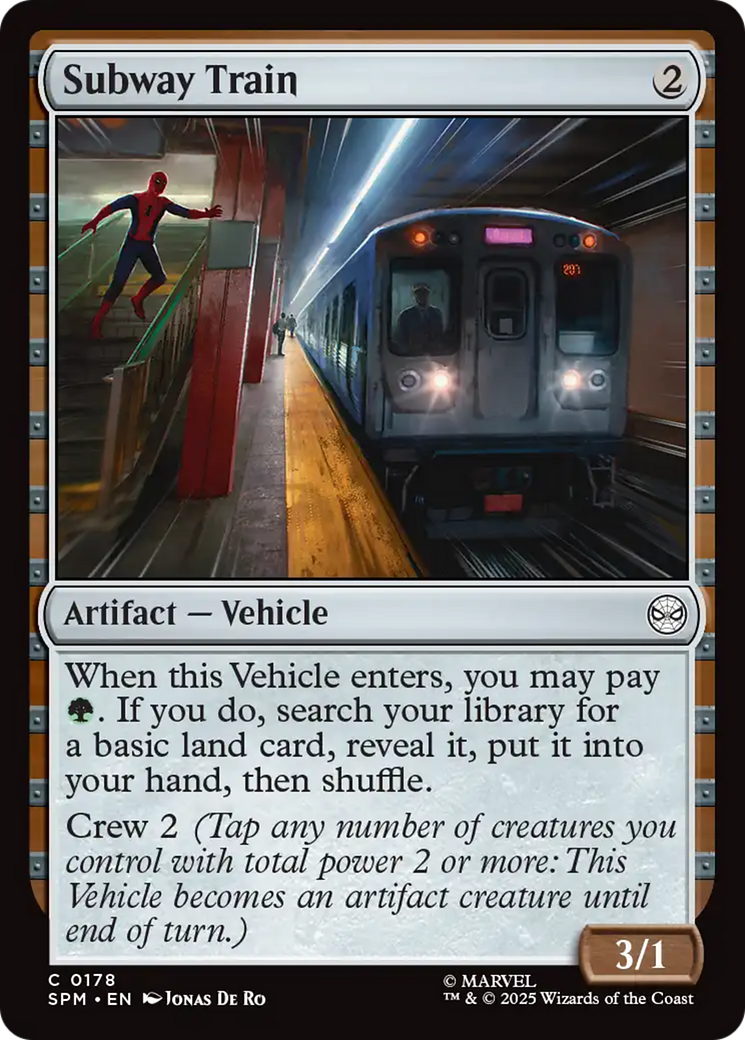 Magic: The Gathering - Subway Train - Marvel's Spider-Man