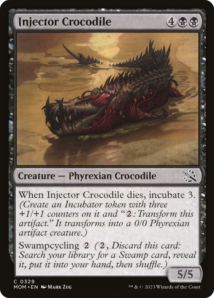Magic: The Gathering - Injector Crocodile Foil - March of the Machine