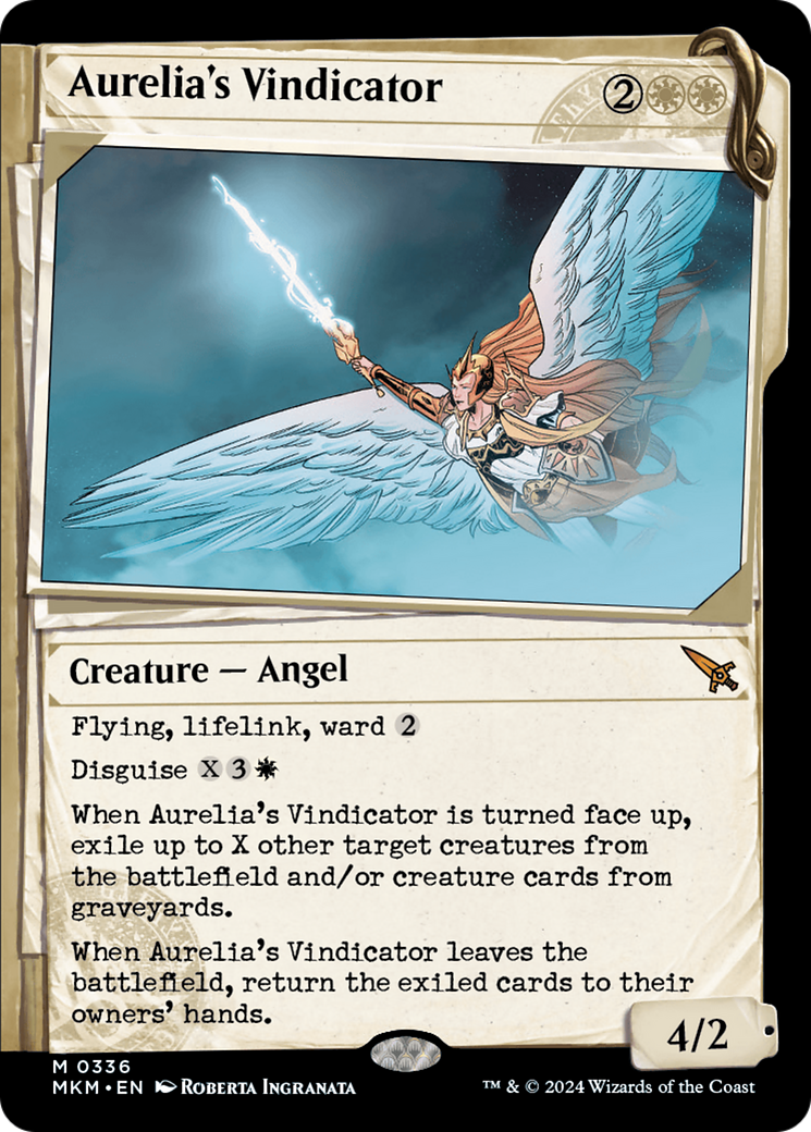 Magic: The Gathering - Aurelia's Vindicator Foil - Murders at Karlov Manor
