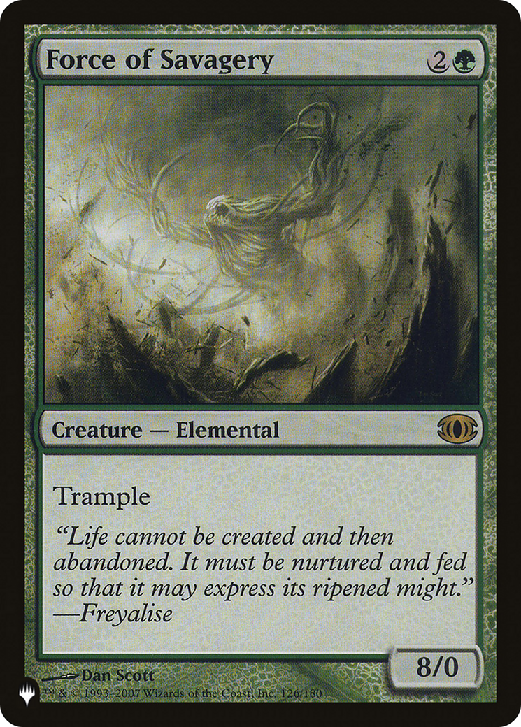 Magic: The Gathering - Force of Savagery - The List