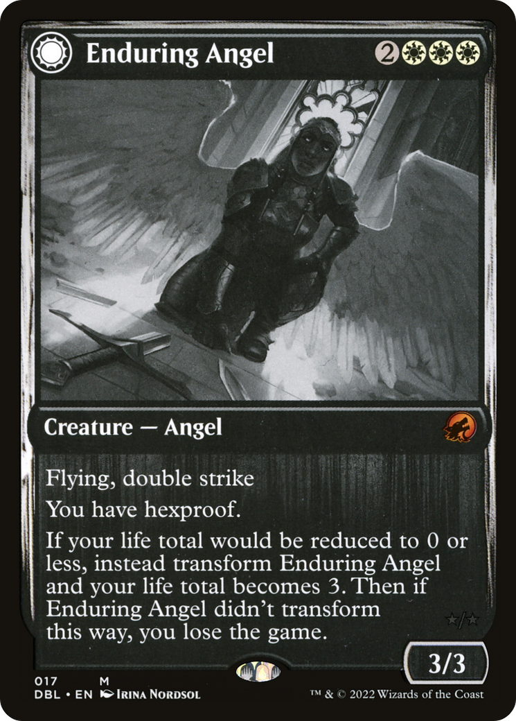 Magic: The Gathering - Enduring Angel // Angelic Enforcer Foil - Innistrad: Double Feature