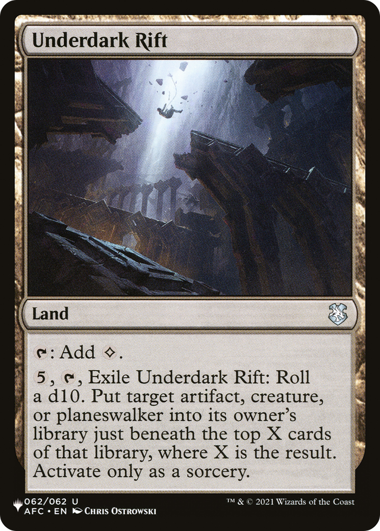 Magic: The Gathering - Underdark Rift - The List