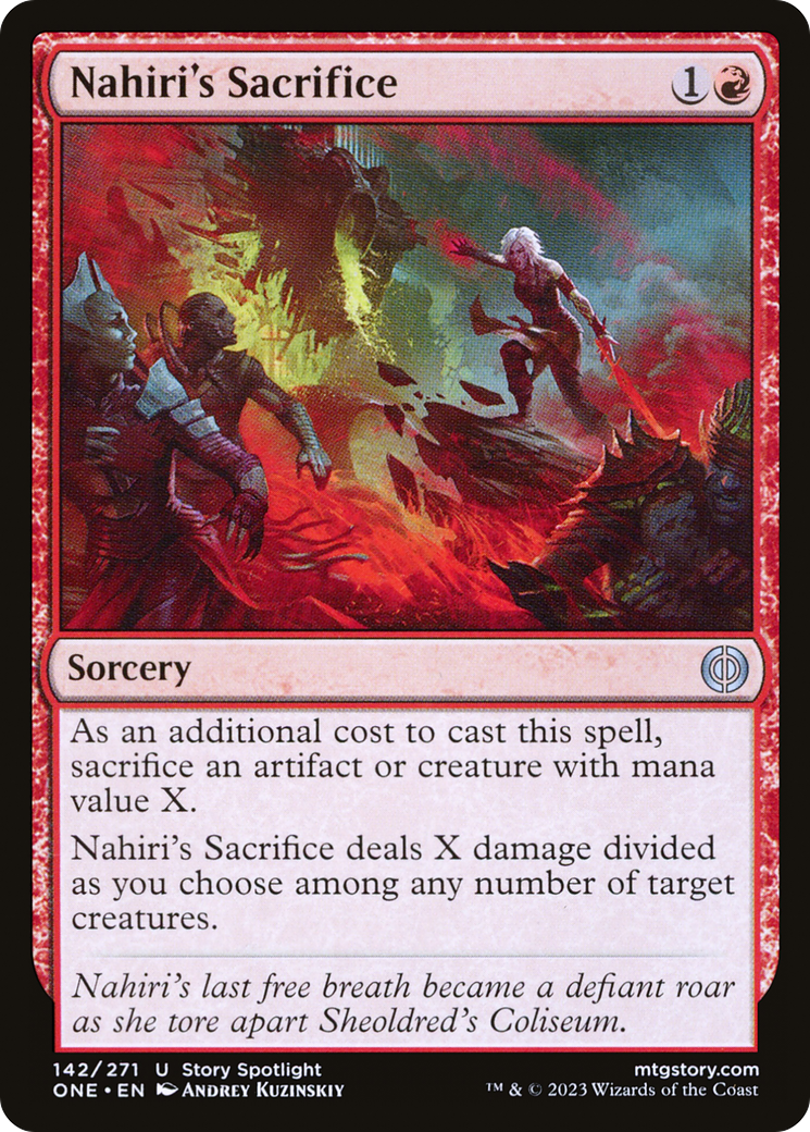 Magic: The Gathering - Nahiri's Sacrifice - Phyrexia: All Will Be One