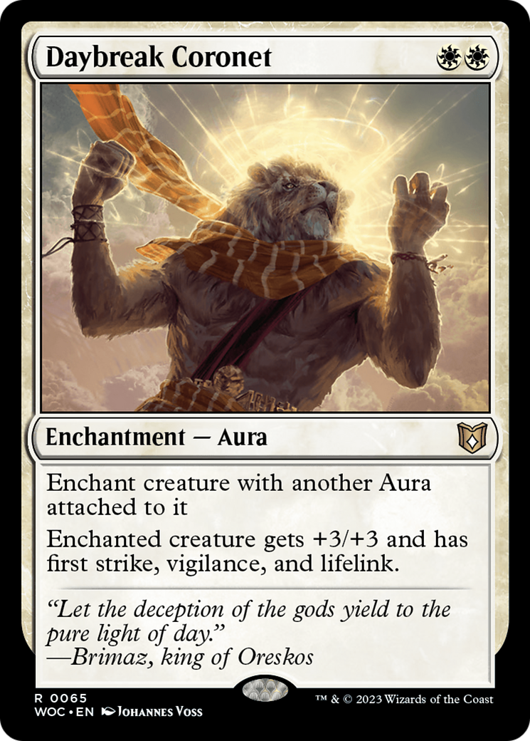 Magic: The Gathering - Daybreak Coronet - Wilds of Eldraine Commander