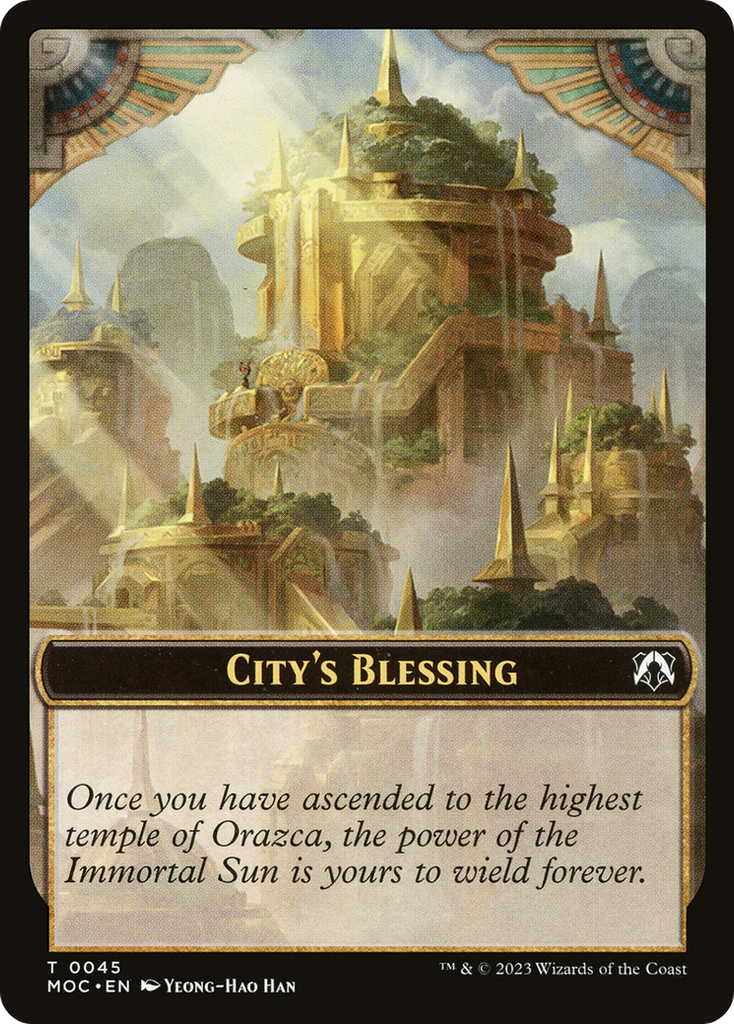 Magic: The Gathering - City's Blessing - March of the Machine Commander Tokens