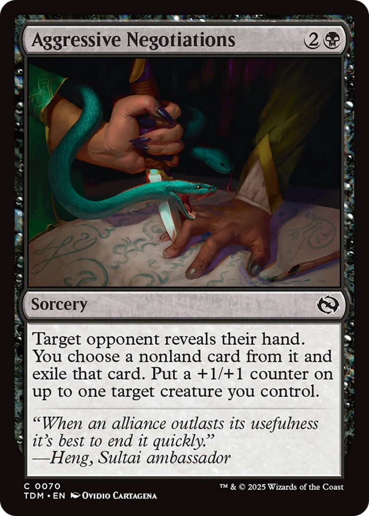 Magic: The Gathering - Aggressive Negotiations Foil - Tarkir: Dragonstorm
