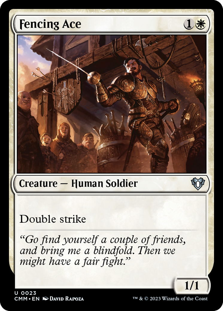 Magic: The Gathering - Fencing Ace Foil - Commander Masters