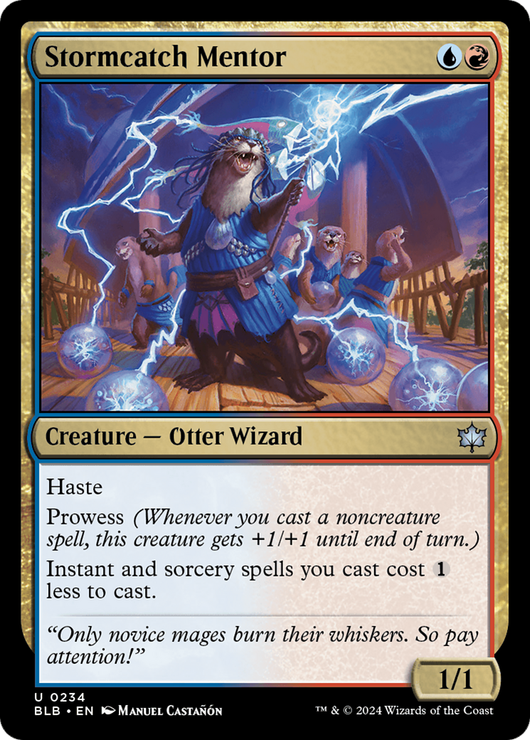 Magic: The Gathering - Stormcatch Mentor Foil - Bloomburrow