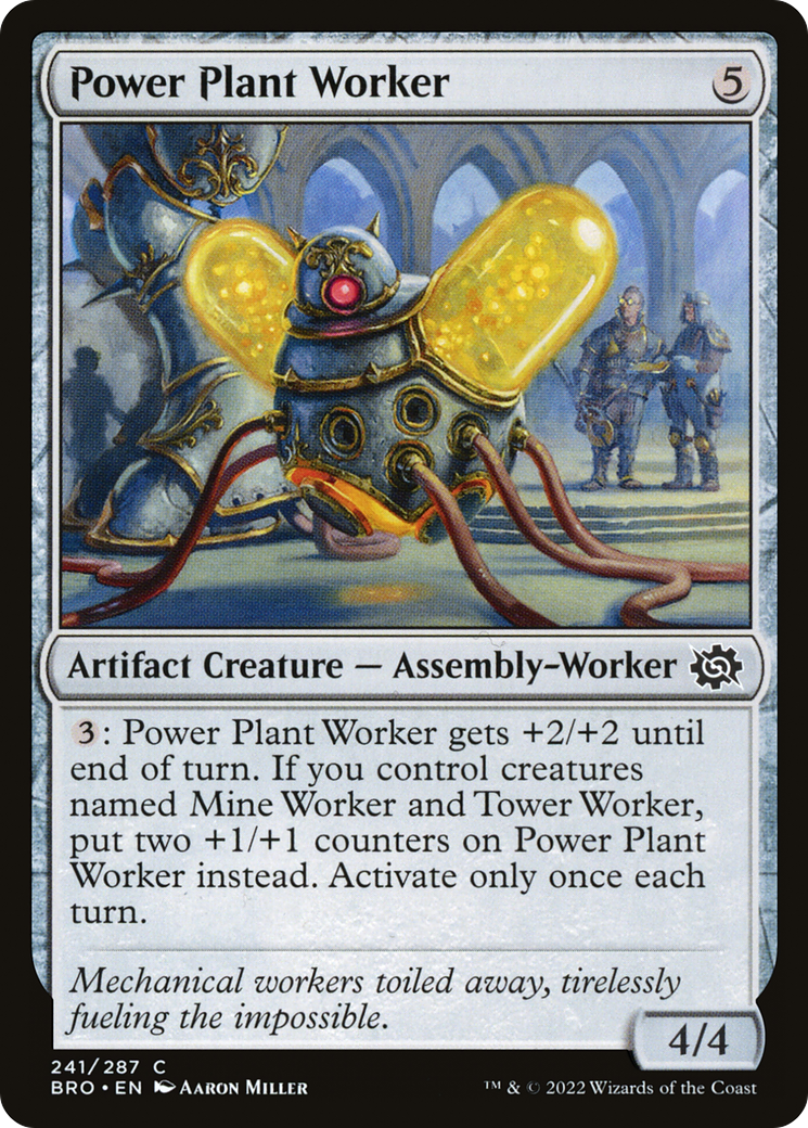 Magic: The Gathering - Power Plant Worker Foil - The Brothers' War
