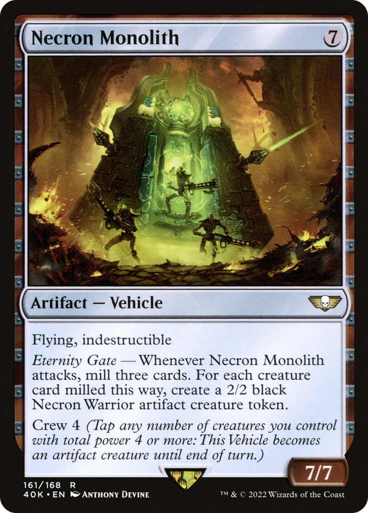 Magic: The Gathering - Necron Monolith - Warhammer 40000 Commander