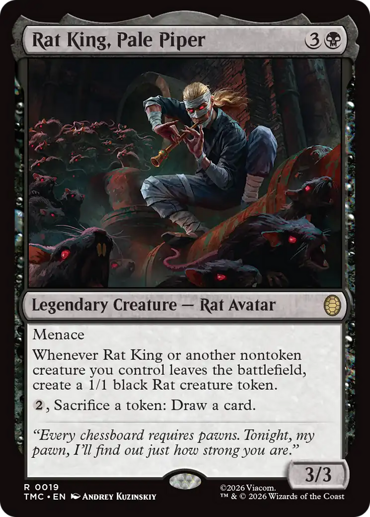 Magic: The Gathering - Rat King, Pale Piper - Teenage Mutant Ninja Turtles Eternal