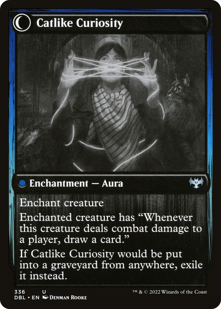 Magic: The Gathering - Mischievous Catgeist // Catlike Curiosity Foil - Innistrad: Double Feature