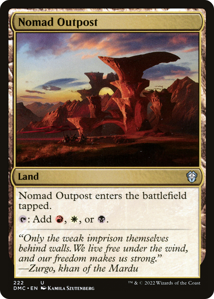 Magic: The Gathering - Nomad Outpost - Dominaria United Commander