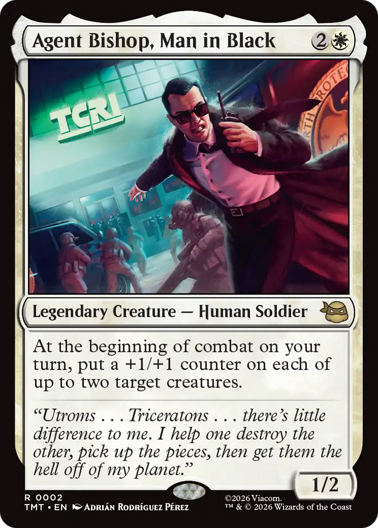 Magic: The Gathering - Agent Bishop, Man in Black Foil - Teenage Mutant Ninja Turtles