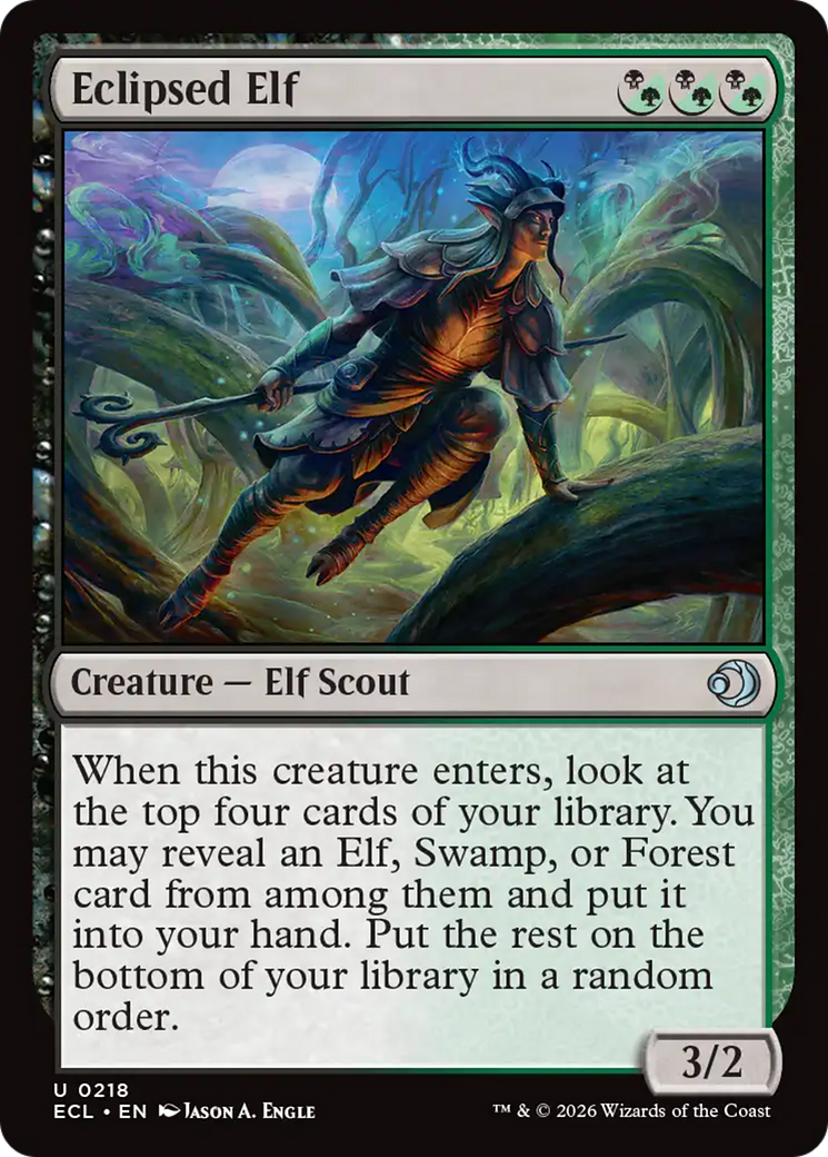 Magic: The Gathering - Eclipsed Elf - Lorwyn Eclipsed