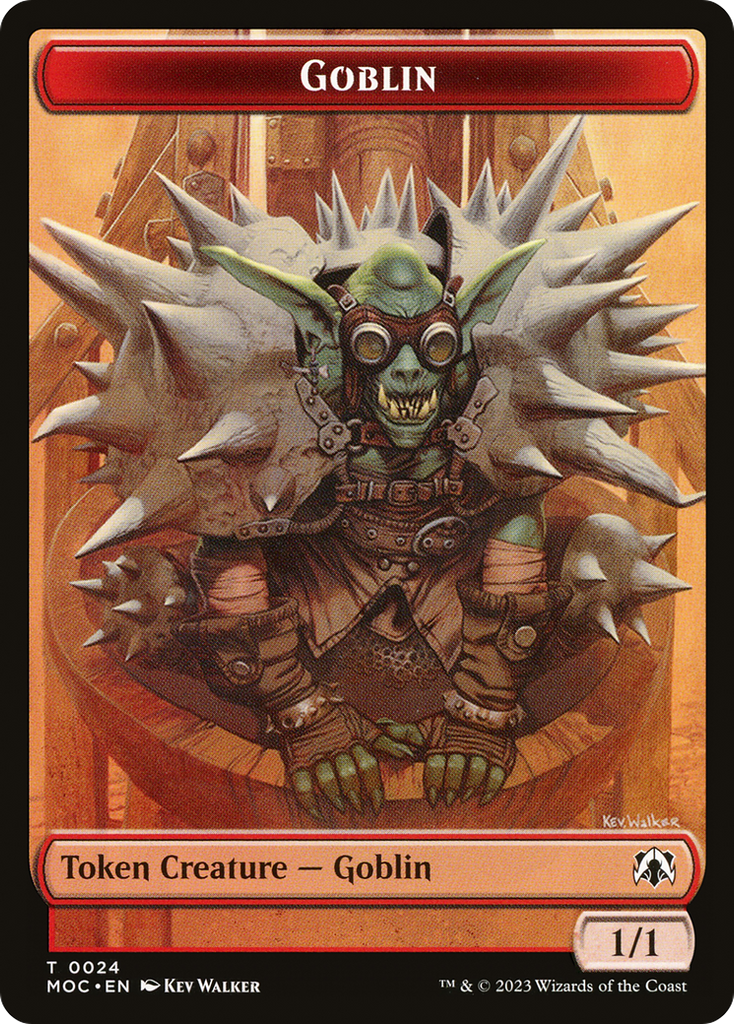 Magic: The Gathering - Goblin Token - March of the Machine Commander Tokens