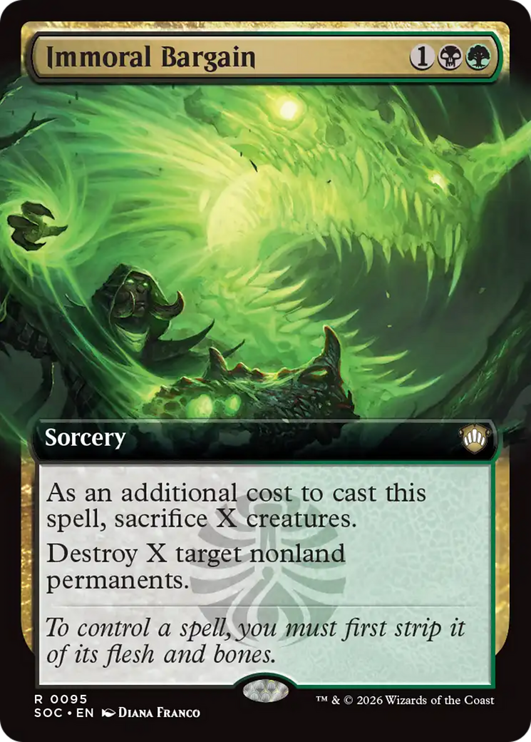 Magic: The Gathering - Immoral Bargain - Secrets of Strixhaven Commander