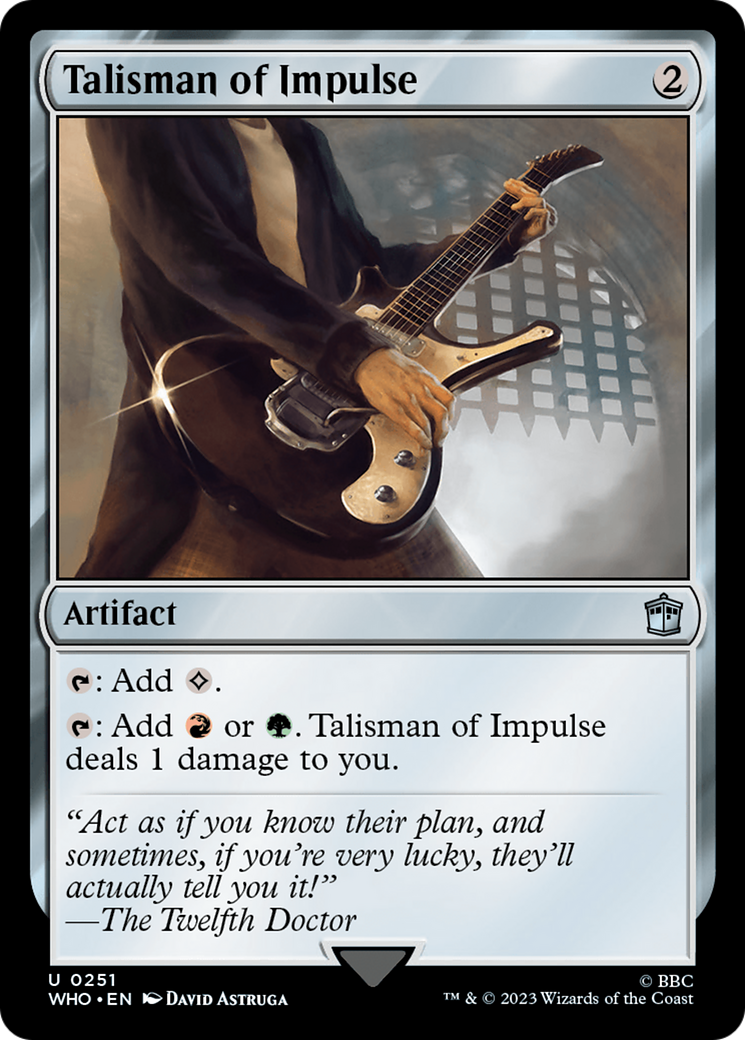 Magic: The Gathering - Talisman of Impulse Foil - Doctor Who