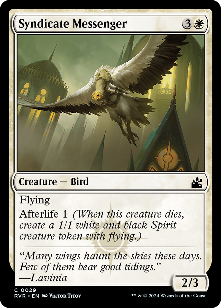 Magic: The Gathering - Syndicate Messenger Foil - Ravnica Remastered