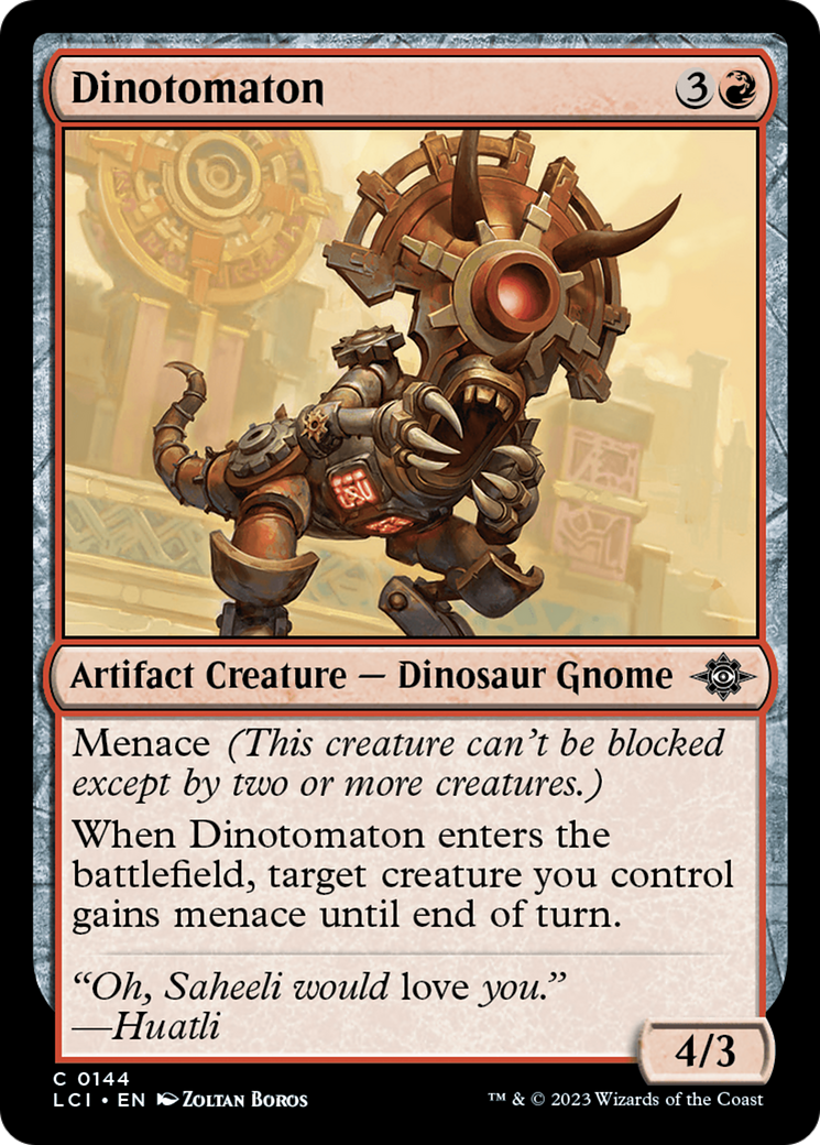 Magic: The Gathering - Dinotomaton Foil - The Lost Caverns of Ixalan