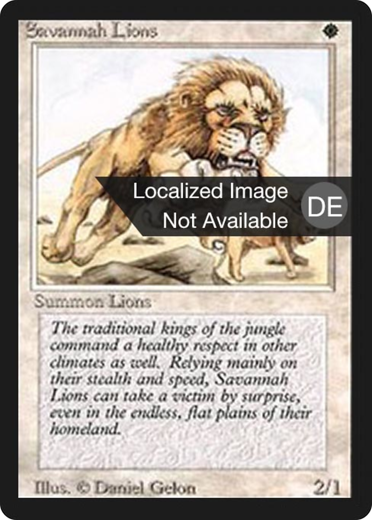 Magic: The Gathering - Savannenlöwen - Foreign Black Border